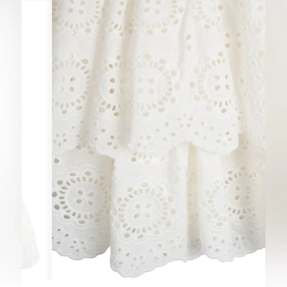 Rare Editions Little Girls Tiered Eyelet Casual Dress
